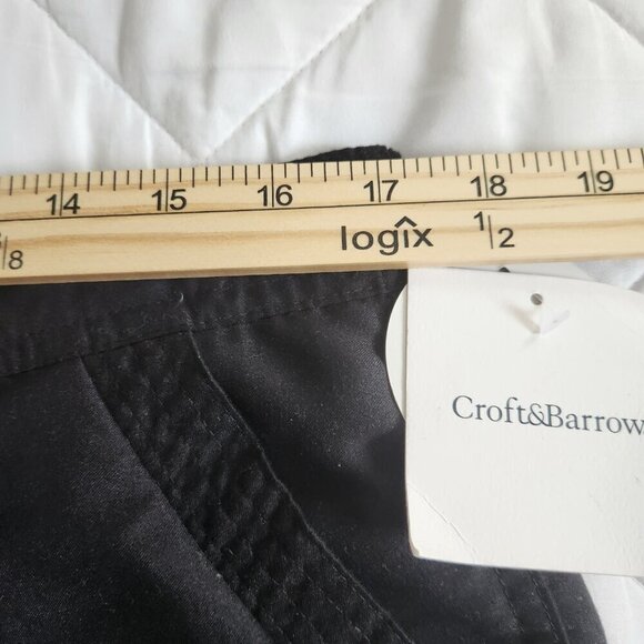 Croft and Barrow Tummy Slimmer Charcoal/Black Shorts Size 14 - Picture 10 of 10